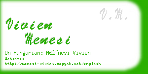 vivien menesi business card